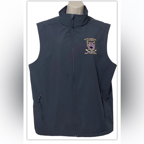 Port Authority Unisex Vest L Gray Saint Raphael Academy 30th Golf Tournament - Picture 1 of 11